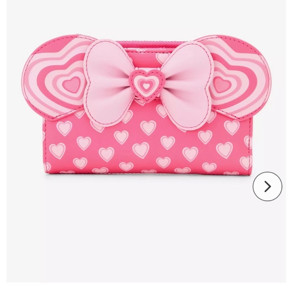 Loungefly NWT Disney Mickey & Minnie
Mouse Heart Ears Set w /wallet - Picture 5 of 9